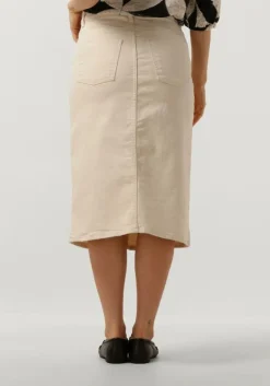 zand object midirok objellen mw midi twill skirt