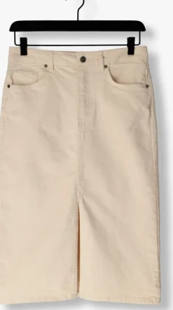 zand object midirok objellen mw midi twill skirt