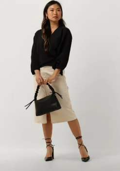 zand object midirok objellen mw midi twill skirt