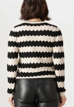 zand object trui objebba l/s re knit pullover