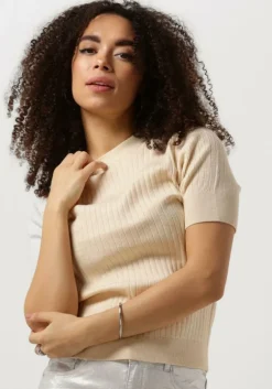 zand object t-shirt objnoelle s/s knit t-shirt