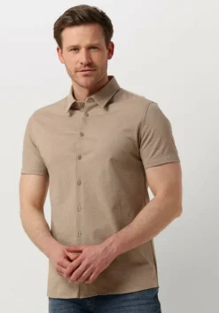 zand pure path casual overhemd pique shortsleeve button up shirt