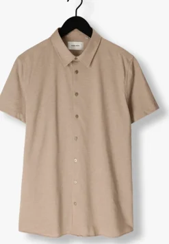 zand pure path casual overhemd pique shortsleeve button up shirt