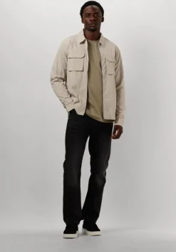 zand pure path overshirt shirt with front zipper and chest pockets