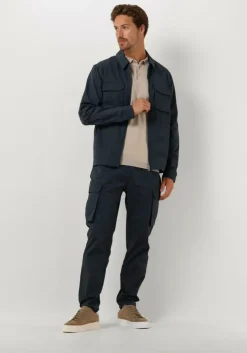 zand pure path polo knitted shortsleeve polo button up with chest embroidery