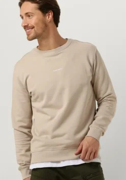 zand pure path trui crewneck with fnt and back print