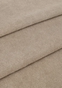 zand pure path trui flat knitted shirt with small logo on chest