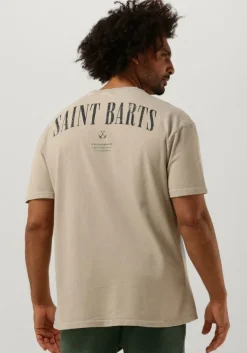 zand purewhite t-shirt tshirt with small front logo at side and big back print