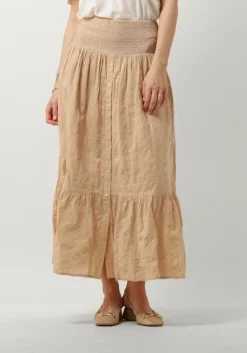 zand ruby tuesday maxirok sali long skirt with smock waistband and full placket