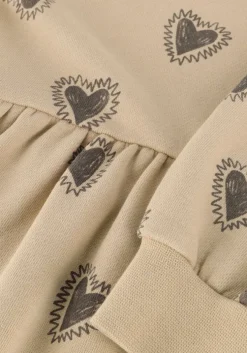 zand rylee + cru mini jurk raglan dress hearts