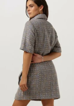 zand second female mini jurk lilje dress