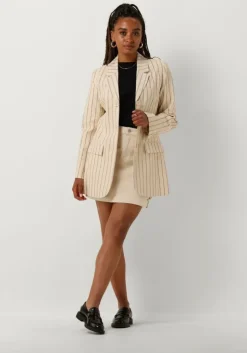 zand selected femme blazer slfhilda ls fitted blazer pin stripe