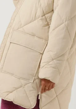 zand selected femme gewatteerde jas heidi puffer jacket