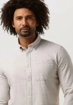 zand selected homme casual overhemd regross shirt