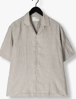 zand selected homme casual overhemd slhregkylian ss shirt resort