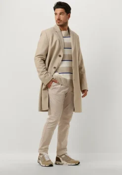 zand woodbird trui wbkurt stripe crew