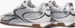zilveren ash lage sneakers kabuki