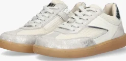 zilveren braqeez lage sneakers gaia gum