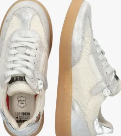 zilveren braqeez lage sneakers gaia gum