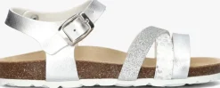 zilveren braqeez sandalen saar spain