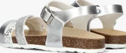 zilveren braqeez sandalen saar spain