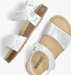 zilveren bunniesjr platte sandalen bibi beach