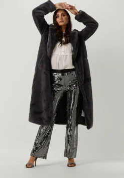 zilveren co'couture flared broek mirror flare pant