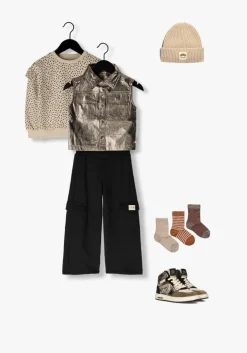 zilveren daily7 gilet metallic gilet