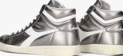 zilveren diadora hoge sneakers game l high metallic wn