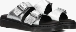 zilveren dr martens slippers josef