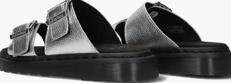 zilveren dr martens slippers josef