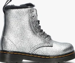 zilveren dr martens veterboots 1460 serena t/j