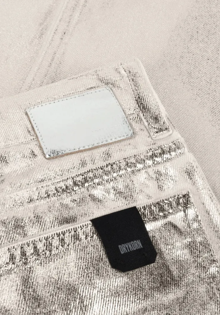 zilveren drykorn straight leg jeans medley