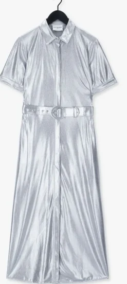 zilveren est'seven maxi jurk dress to impress