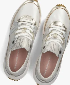 zilveren floris van bommel lage sneakers sfw-10111