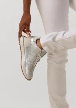 zilveren floris van bommel lage sneakers sfw-10109