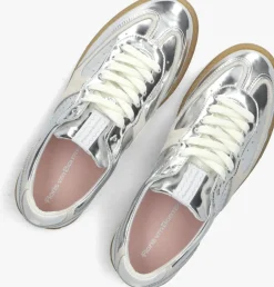 zilveren floris van bommel lage sneakers sfw-10096