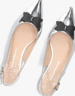 zilveren floris van bommel slingbacks sfw-40050
