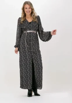 zilveren freebird maxi jurk fajr dress