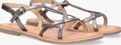 zilveren gioseppo platte sandalen biscoe