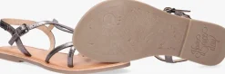 zilveren gioseppo platte sandalen biscoe