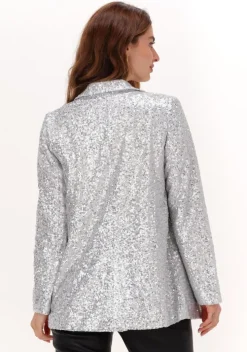 zilveren goosecraft blazer bowie sequine blazer