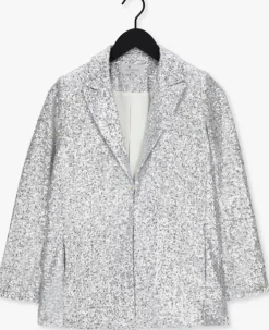zilveren goosecraft blazer bowie sequine blazer