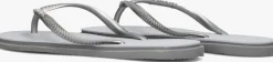 zilveren havaianas teenslippers slim point