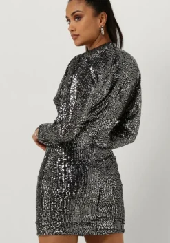 zilveren ibana mini jurk felicity