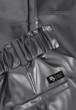 zilveren indian blue jeans cargobroeken vegan leather cargo pants