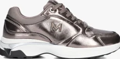 zilveren mexx lage sneakers paulita love