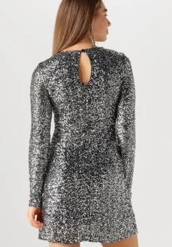 zilveren modström mini jurk laramd dress