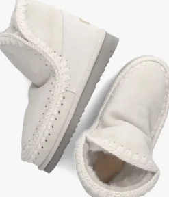 zilveren mou vachtlaarzen eskimo 18 glitter logo