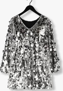 zilveren moves mini jurk idona